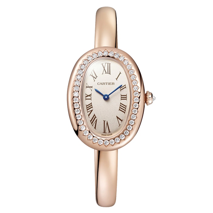 Cartier Baignoire De Cartier Watch Small Model Size 15 Quartz Movement Rose Gold Case WJBA0041