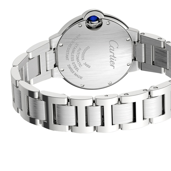 Cartier Ballon Bleu De Cartier Watch 33mm Mechanical Movement With Automatic Winding Steel Diamonds W4BB0023 - Image 4