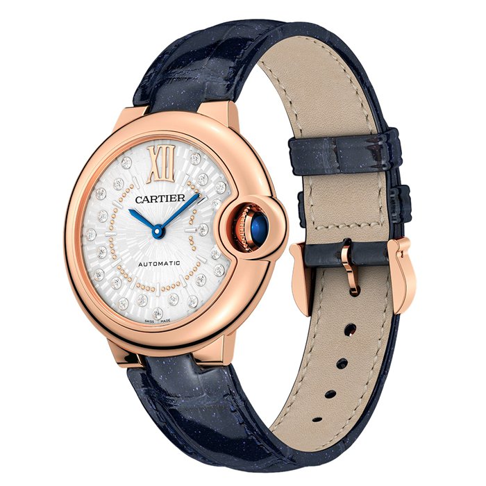 Cartier Ballon Bleu De Cartier Watch 33mm Self-Winding Mechanical Movement Rose Gold WGBB0052 - Image 3
