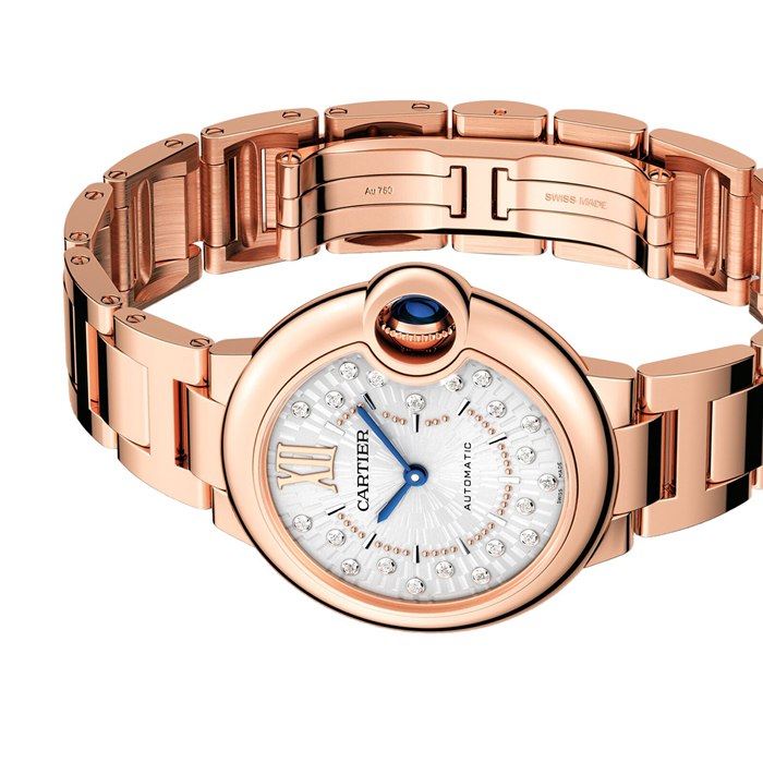 Cartier Ballon Bleu De Cartier Watch 33mm Self-Winding Mechanical Movement Rose Gold WGBB0054 - Image 5