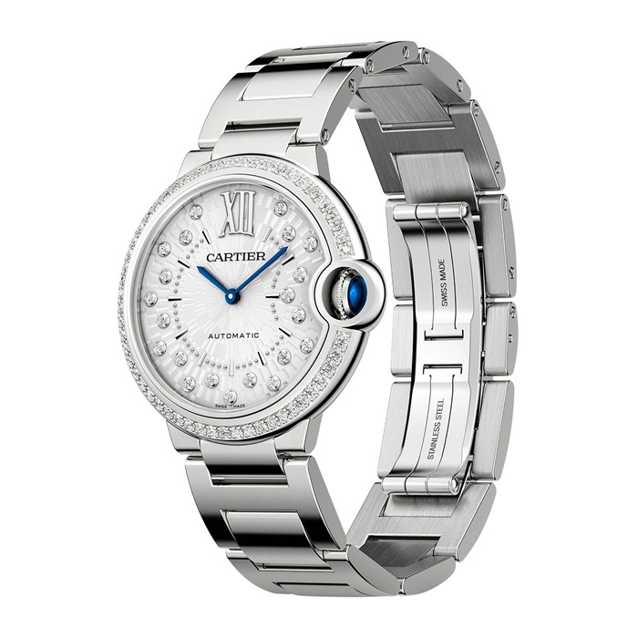 Cartier Ballon Bleu de Cartier watch 36 mm mechanical movement with automatic winding W4BB0036 - Image 2