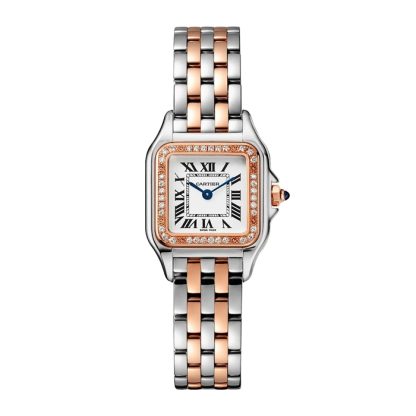 Cartier Panthere de Cartier watch small model quartz movement Case in rose gold and steel W3PN0014 - Image 2