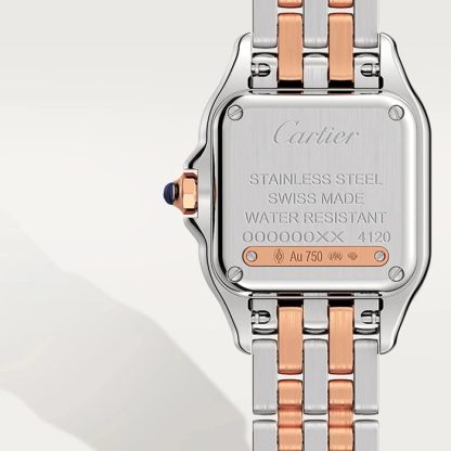 Cartier Panthere de Cartier watch small model quartz movement Case in rose gold and steel W3PN0014 - Image 5