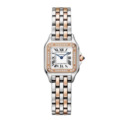 Cartier Panthere de Cartier watch small model quartz movement Case in rose gold and steel W3PN0014