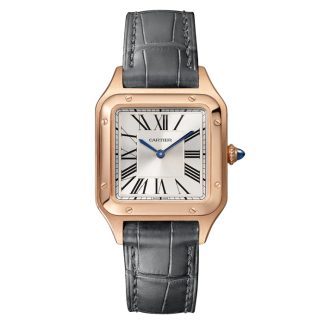 Cartier Santos-Dumont Watch Small Model High Qutonomy Quartz Movement Rose Gold WGSA0117
