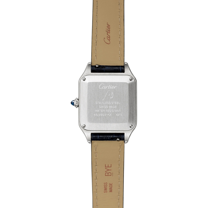 Cartier Santos-Dumont Watch Small Model Quartz Movement Steel Leather WSSA0086 - Image 2