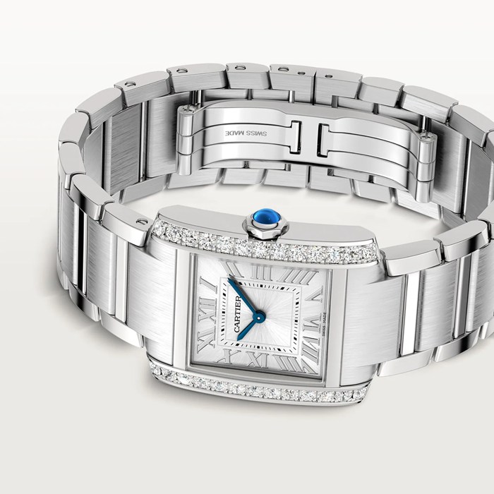Cartier Tank Francaise Watch Medium Model Quartz Movement Steel Case W4TA0028 - Image 5