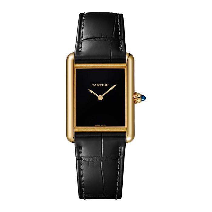 Cartier Tank Louis Cartier Watch Large Model Manufacture Mechanical Movement With Manual Winding Case In Yellow Gold WGTA0091