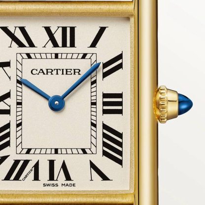 Cartier Tank Louis Cartier Watch Large Model Quartz Movement Yellow Gold WGTA0067 - Image 4