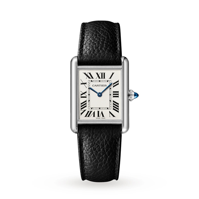 Cartier Tank Must Large Model Quartz Movement Steel Leather WSTA0109