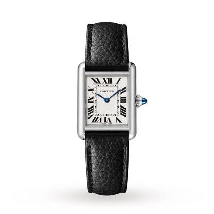 Cartier Tank Must Small Model Quartz Movement Steel Leather WSTA0042