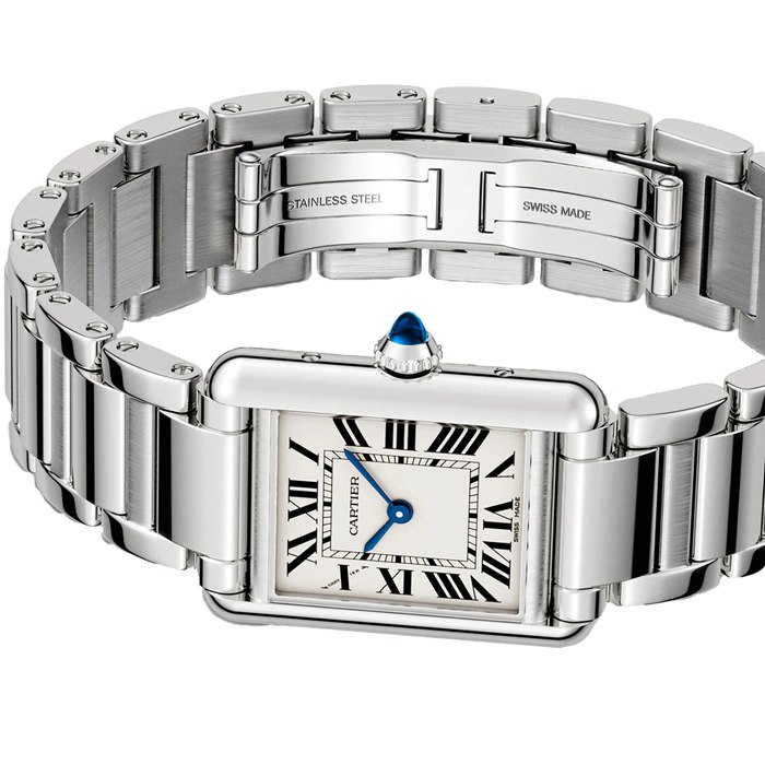 Cartier Tank Must Watch Small Model Quartz Movement Steel Case WSTA0107 - Image 3