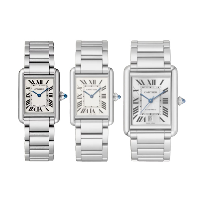 Cartier Tank Must Watch Small Model Quartz Movement Steel Case WSTA0107 - Image 4