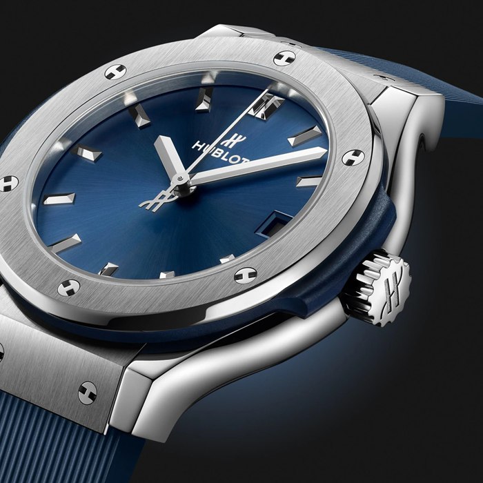 Hublot Classic Fusion Titanium Blue 33mm Ladies Watch 581.NX.7170.RX - Image 4