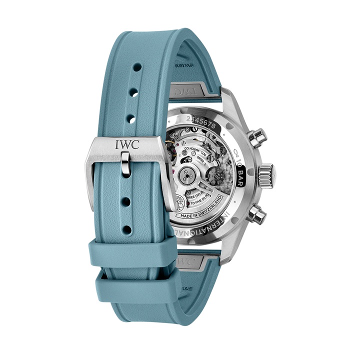 IWC Pilot Miramar Top Gun Automatic 41mm Mens Watch Blue Rubber Strap IW388117 - Image 3