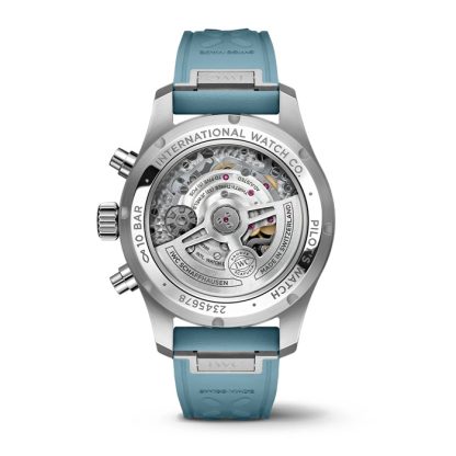 IWC Pilot Miramar Top Gun Automatic 41mm Mens Watch Blue Rubber Strap IW388117 - Image 4