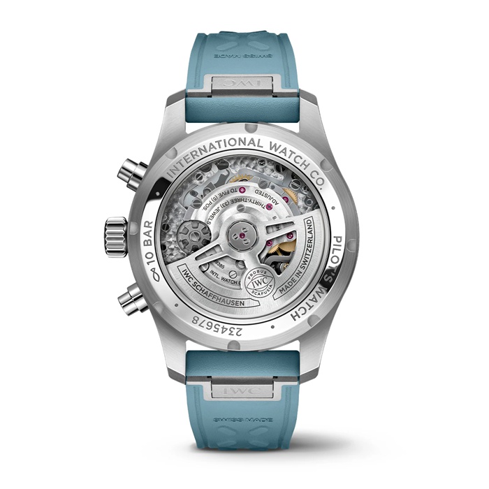 IWC Pilot Miramar Top Gun Automatic 41mm Mens Watch Blue Rubber Strap IW388117 - Image 4