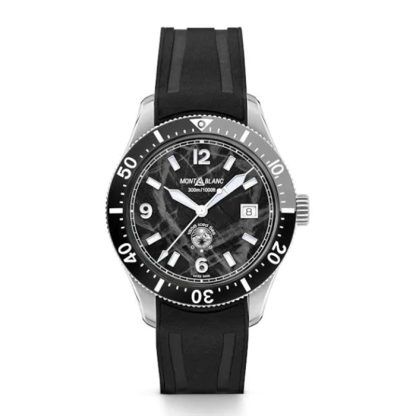 Montblanc 1858 Iced Black Sea 41mm Mens Watch 129372