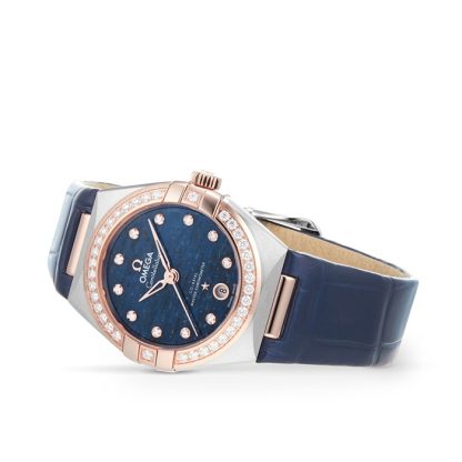 Omega Constellation Co-Axial Master Chronometer 29mm Ladies Watch Blue O13128292099003 - Image 3