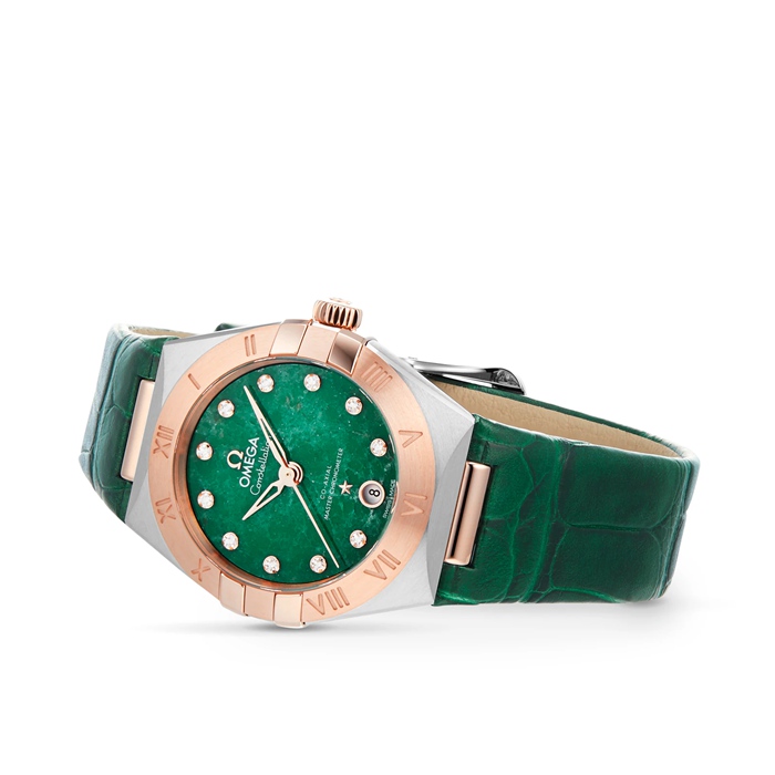 Omega Constellation Co-Axial Master Chronometer 29mm Ladies Watch Green O13123292099001 - Image 3