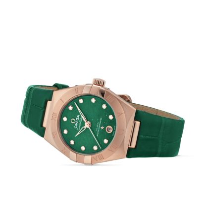 Omega Constellation Co-Axial Master Chronometer 29mm Ladies Watch Green O13153292099002 - Image 3