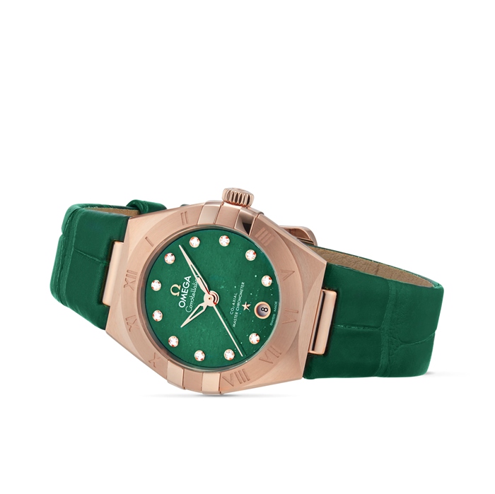 Omega Constellation Co-Axial Master Chronometer 29mm Ladies Watch Green O13153292099002 - Image 3