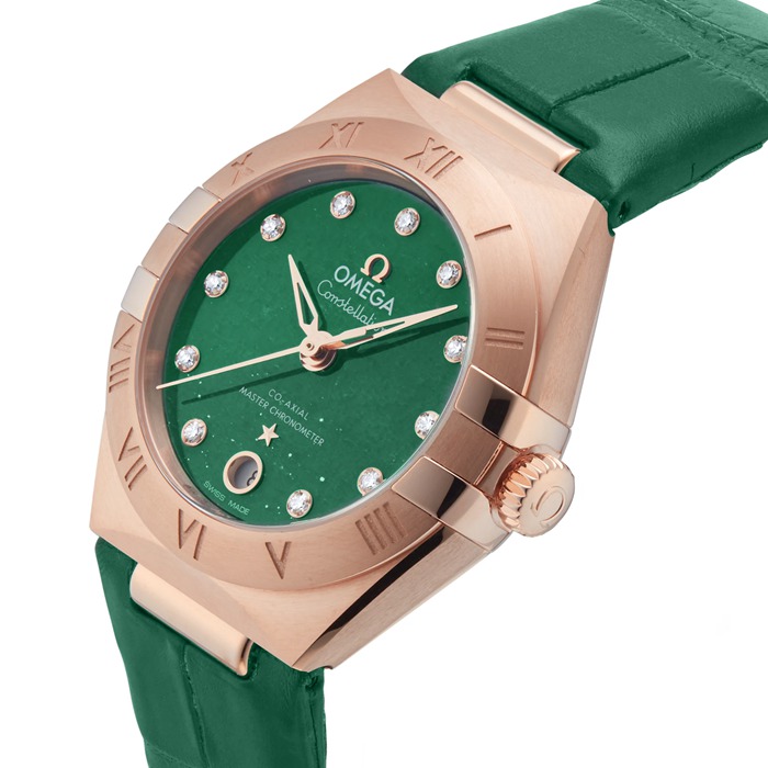 Omega Constellation Co-Axial Master Chronometer 29mm Ladies Watch Green O13153292099002 - Image 5
