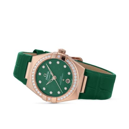Omega Constellation Co-Axial Master Chronometer 29mm Ladies Watch Green O13158292099004 - Image 3