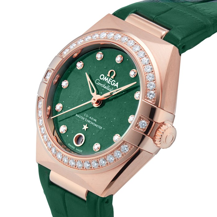 Omega Constellation Co-Axial Master Chronometer 29mm Ladies Watch Green O13158292099004 - Image 5
