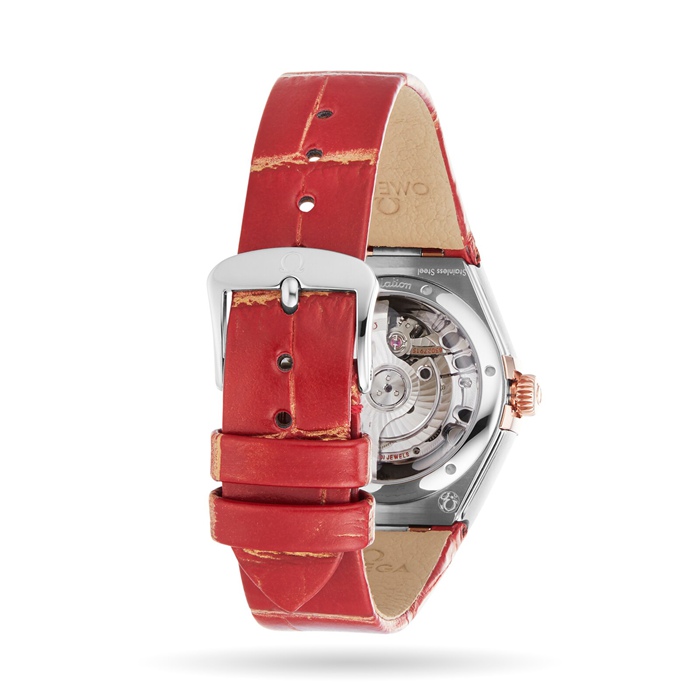 Omega Constellation Co-Axial Master Chronometer 29mm Ladies Watch Red O13128292099002 - Image 4