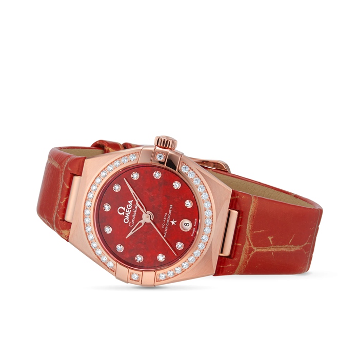 Omega Constellation Co-Axial Master Chronometer 29mm Ladies Watch Red O13158292099005 - Image 3