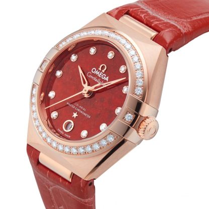 Omega Constellation Co-Axial Master Chronometer 29mm Ladies Watch Red O13158292099005 - Image 5
