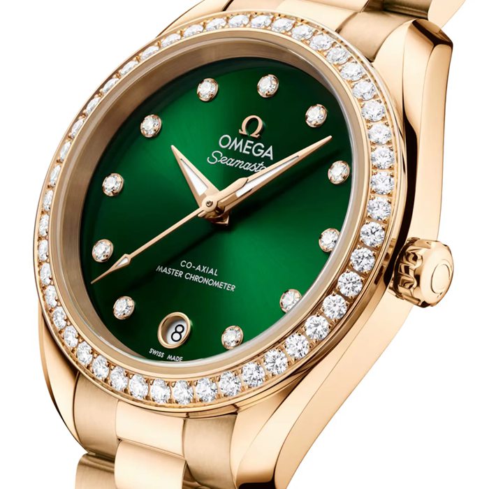 Omega Seamaster Aqua Terra 150M 30mm Ladies Watch Green O22055302060001 - Image 3