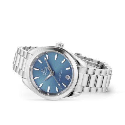 Omega Seamaster Aqua Terra 150m Co-Axial Master Chronometer 34mm Ladies Watch Blue O22010342003002 - Image 4