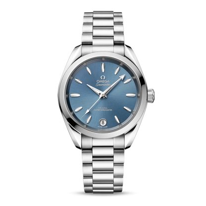 Omega Seamaster Aqua Terra 150m Co-Axial Master Chronometer 34mm Ladies Watch Blue O22010342003002