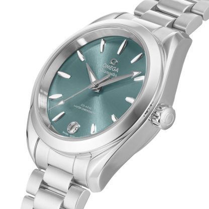 Omega Seamaster Aqua Terra 150m Co-Axial Master Chronometer 34mm Ladies Watch Green O22010342010001 - Image 5