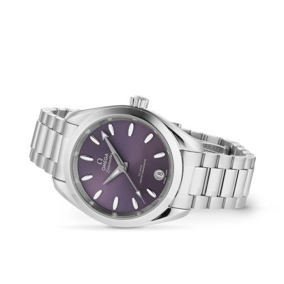 Omega Seamaster Aqua Terra 150m Co-Axial Master Chronometer 34mm Ladies Watch Purple O22010342010002 - Image 2