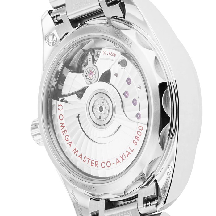 Omega Seamaster Aqua Terra 150m Co-Axial Master Chronometer 34mm Ladies Watch Sandstone O22010342009001 - Image 4