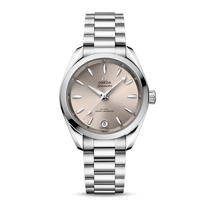 Omega Seamaster Aqua Terra 150m Co-Axial Master Chronometer 34mm Ladies Watch Sandstone O22010342009001