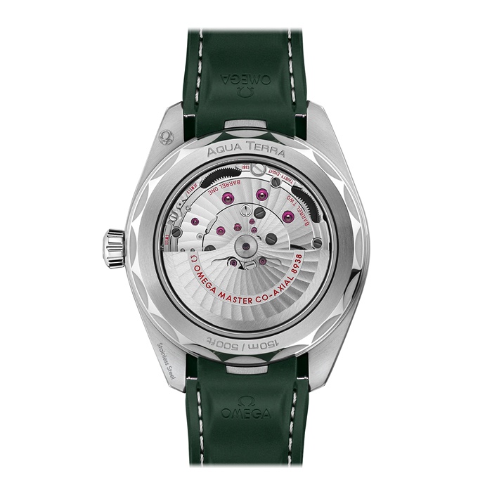 Omega Seamaster Aqua Terra 150m Co Axial Master Chronometer GMT Worldtimer 43mm Mens Watch Green Rubber O22032432210001 - Image 2