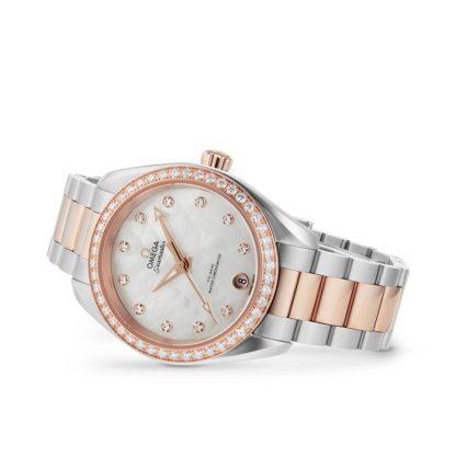 Omega Seamaster Aqua Terra Co-Axial Master Chronometer 34mm Ladies Watch O22025342055001 - Image 3