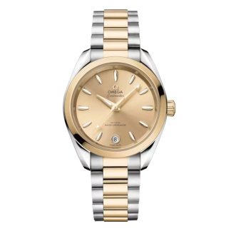 Omega Seamaster Aqua Terra Shades 34 Mm Steel ‑ Moonshine™ Gold on Steel ‑ Moonshine™ Gold O22020342008001
