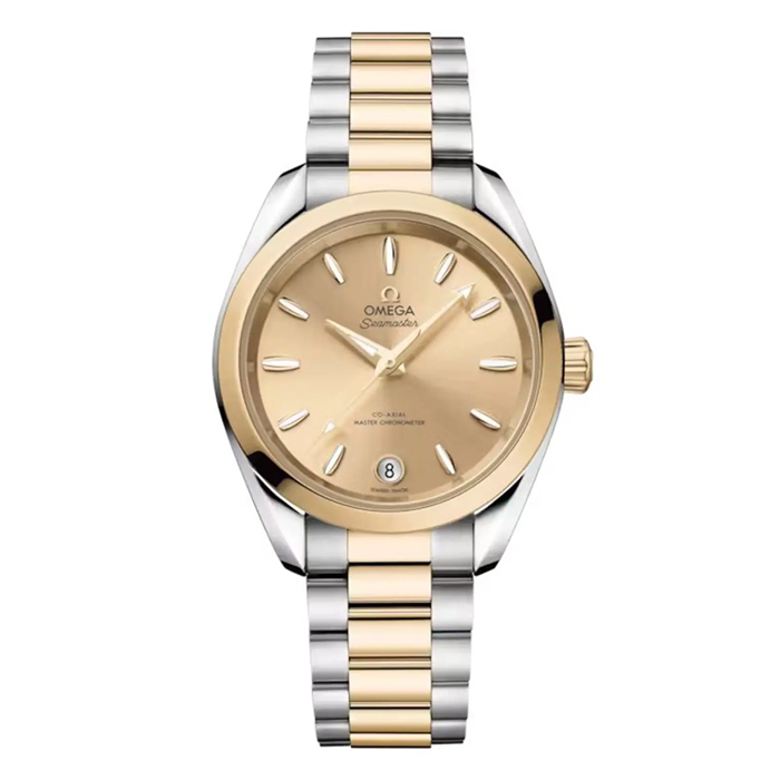Omega Seamaster Aqua Terra Shades 34 Mm Steel ‑ Moonshine™ Gold on Steel ‑ Moonshine™ Gold O22020342008001