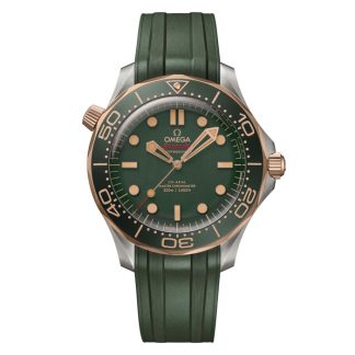 Omega Seamaster Diver 300M 42mm Mens Watch Green Rubber O21092422010001