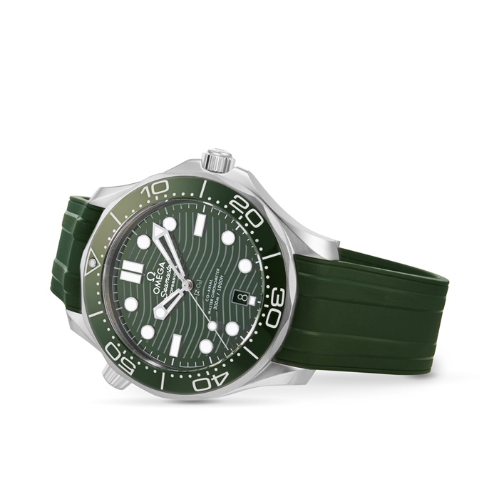 Omega Seamaster Diver 300m Co-Axial Master Chronometer 42mm Mens Watch Green O21032422010001 - Image 5