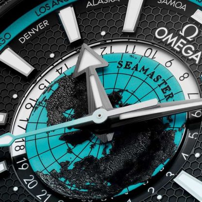 Omega Seamaster Planet Ocean 600M 45.5 mm Mens Watch Black Ceramic on Rubber Strap Blue O21592462201006 - Image 4