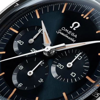 Omega Speedmaster Anniversary Series 40mm Mens Watch Blue -Brown Leather Strap O31032405006002 - Image 3