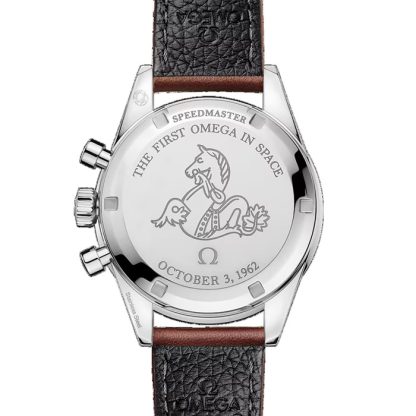Omega Speedmaster Anniversary Series 40mm Mens Watch Blue -Brown Leather Strap O31032405006002 - Image 4