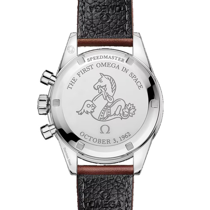 Omega Speedmaster Anniversary Series 40mm Mens Watch Blue -Brown Leather Strap O31032405006002 - Image 4