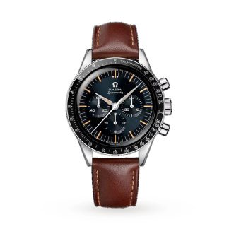 Omega Speedmaster Anniversary Series 40mm Mens Watch Blue -Brown Leather Strap O31032405006002
